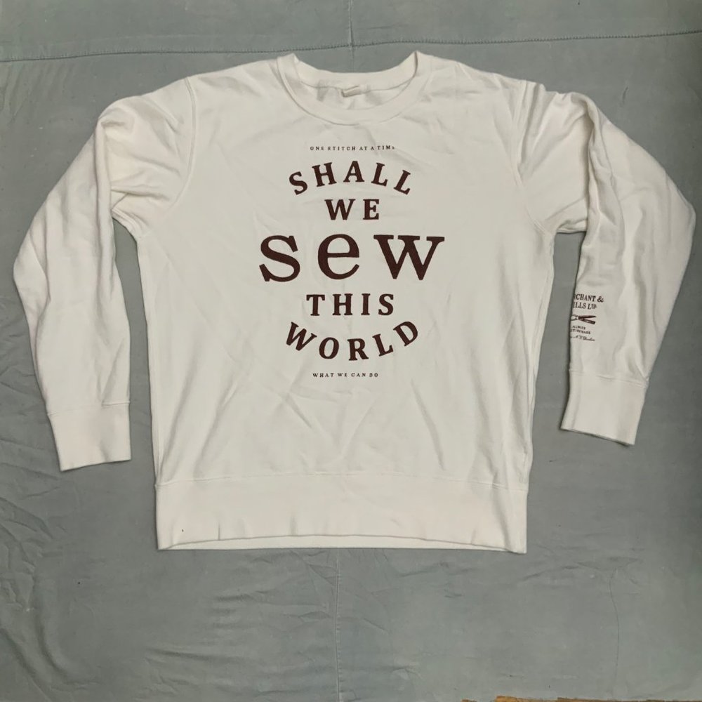White Quote Crewneck